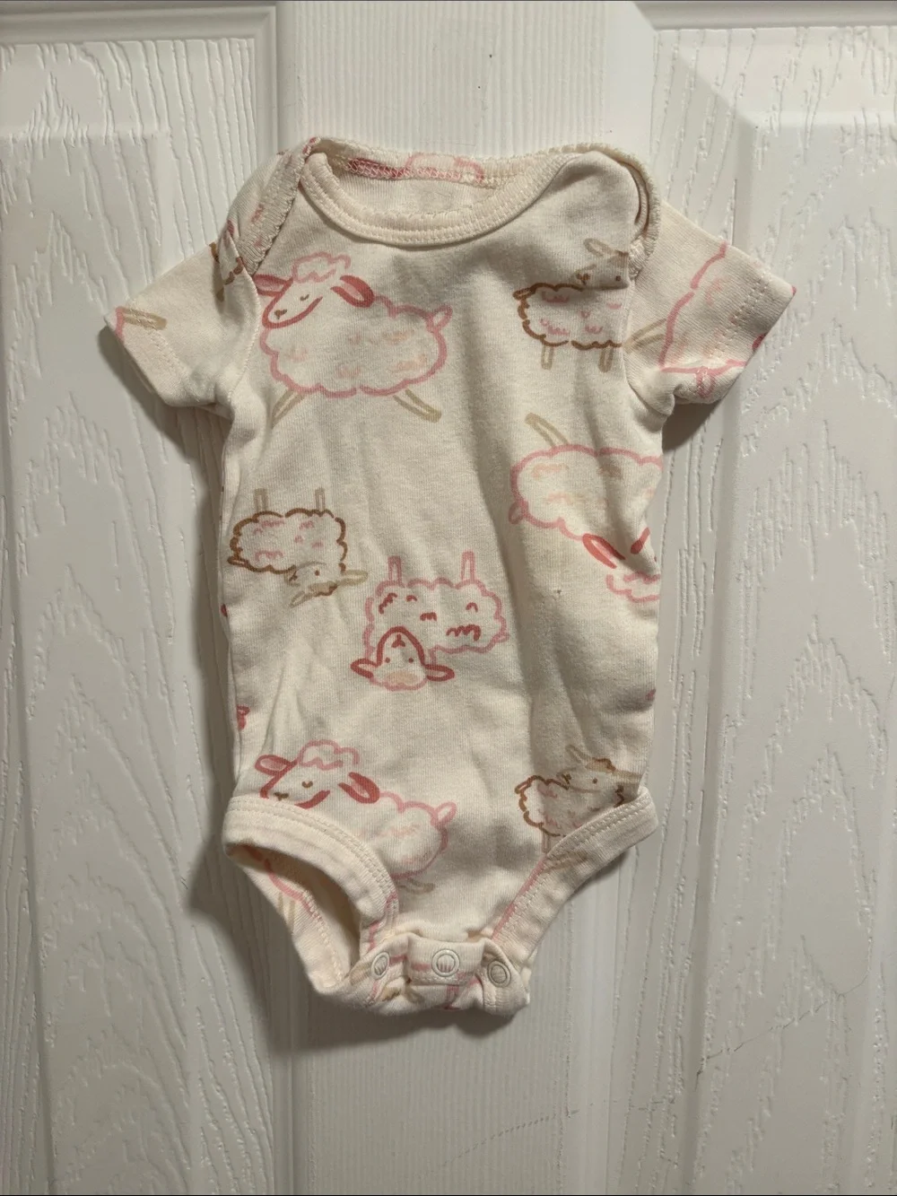 Cute pink sheep outfit (3 piece) NB